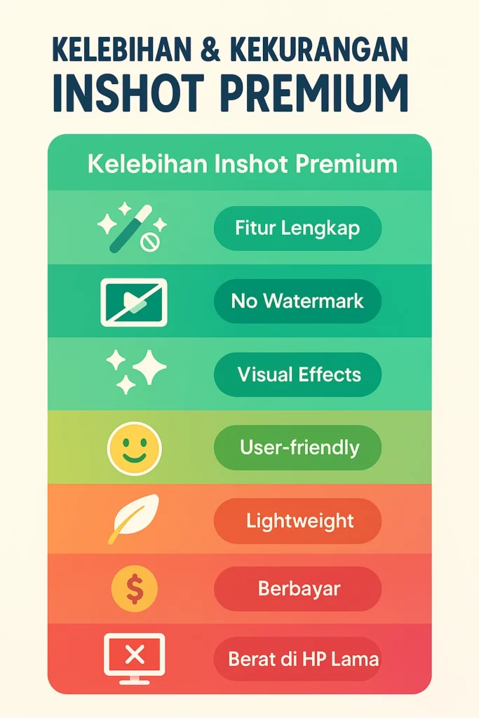 Kelebihan dan Kekurangan Inshot Premium