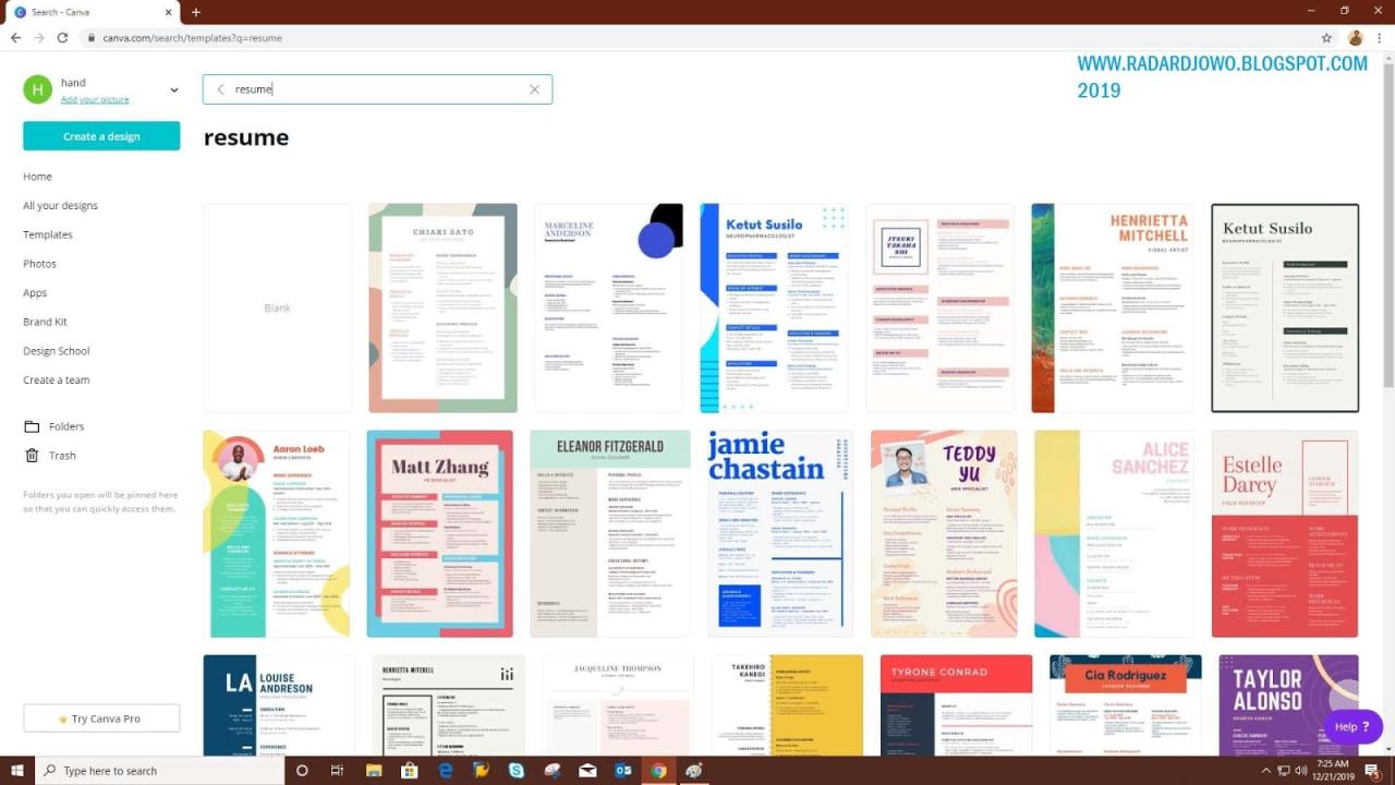 Cara Mudah membuat CV Menarik di Canva - Radar DJowo Cara Mudah membuat CV Menarik di Canva - Radar DJowo