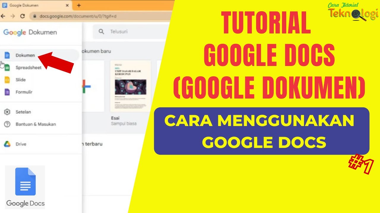 Tutorial Google Docs - Cara Memulai Menggunakan Google Docs - YouTube