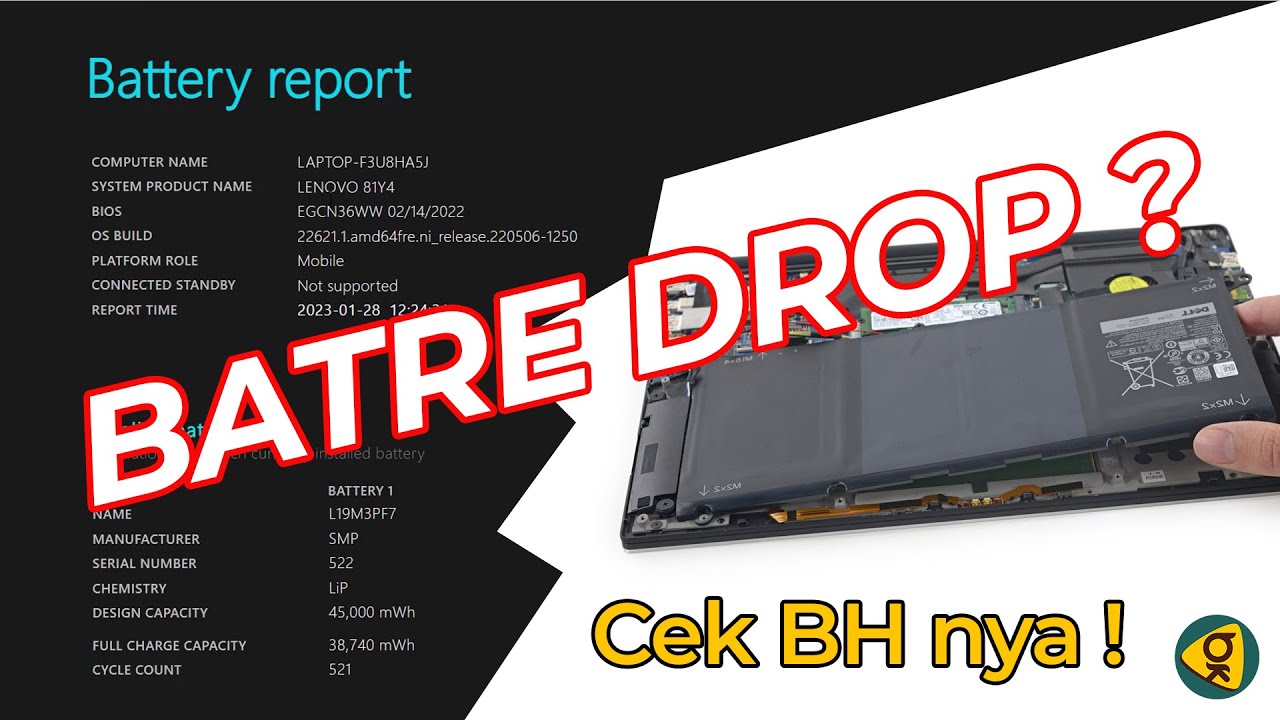 Cara Mengetahui Kondisi Baterai Laptop Lewat CMD